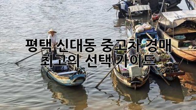 평택 신대동 중고차 경매: 최고의 선택 가이드